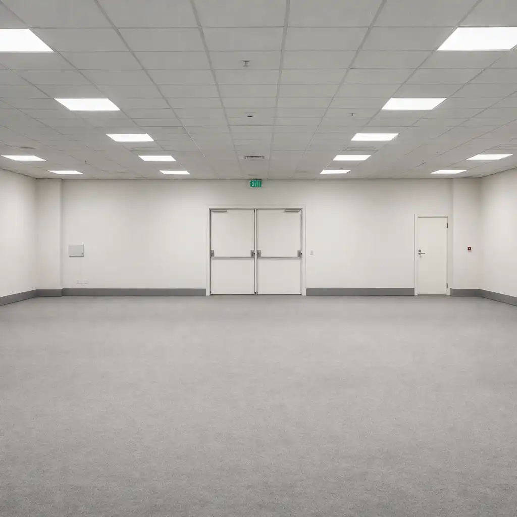 Plain empty conference hall before transformation